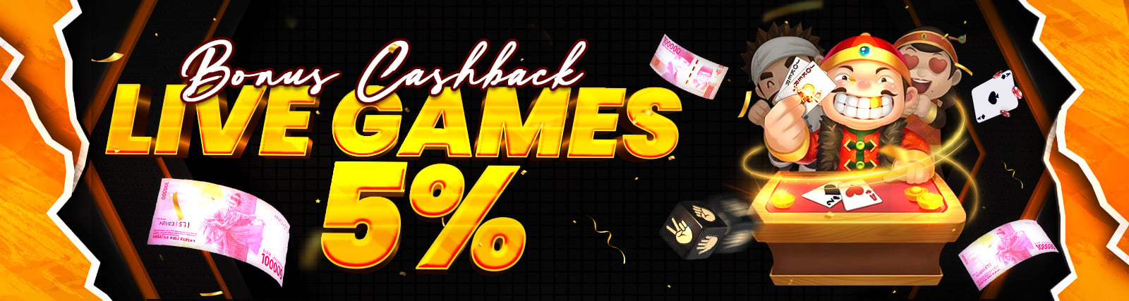 BONUS CASHBACK LIVE CASINO