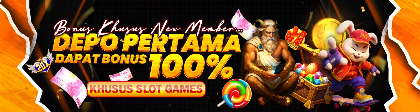 BONUS DEPOSIT NEW MEMBER 100%